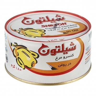 کنسرو مرغ در روغن گیاهی شیلتون - 180 گرم